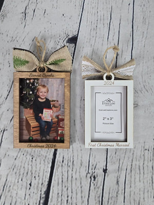 Custom Photo Ornament Picture Frame EverLee Creations