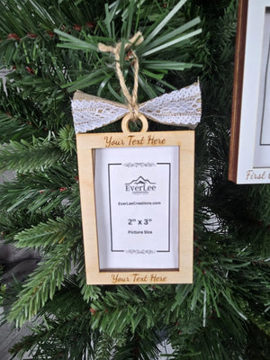 Custom Photo Ornament Picture Frame EverLee Creations