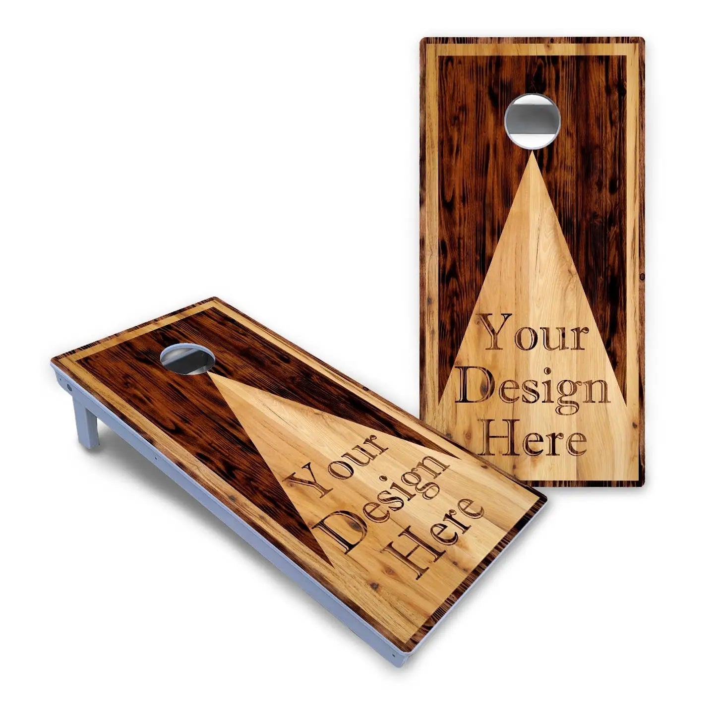 Custom Wooden Triangle Cornhole Boards - All Weather Series Cornhole Solutions