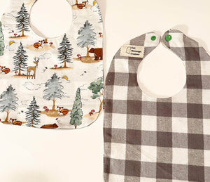 Handmade Baby Bib, Mississippi Made, Customizable Cotton Flannel, East Mississippi Creations