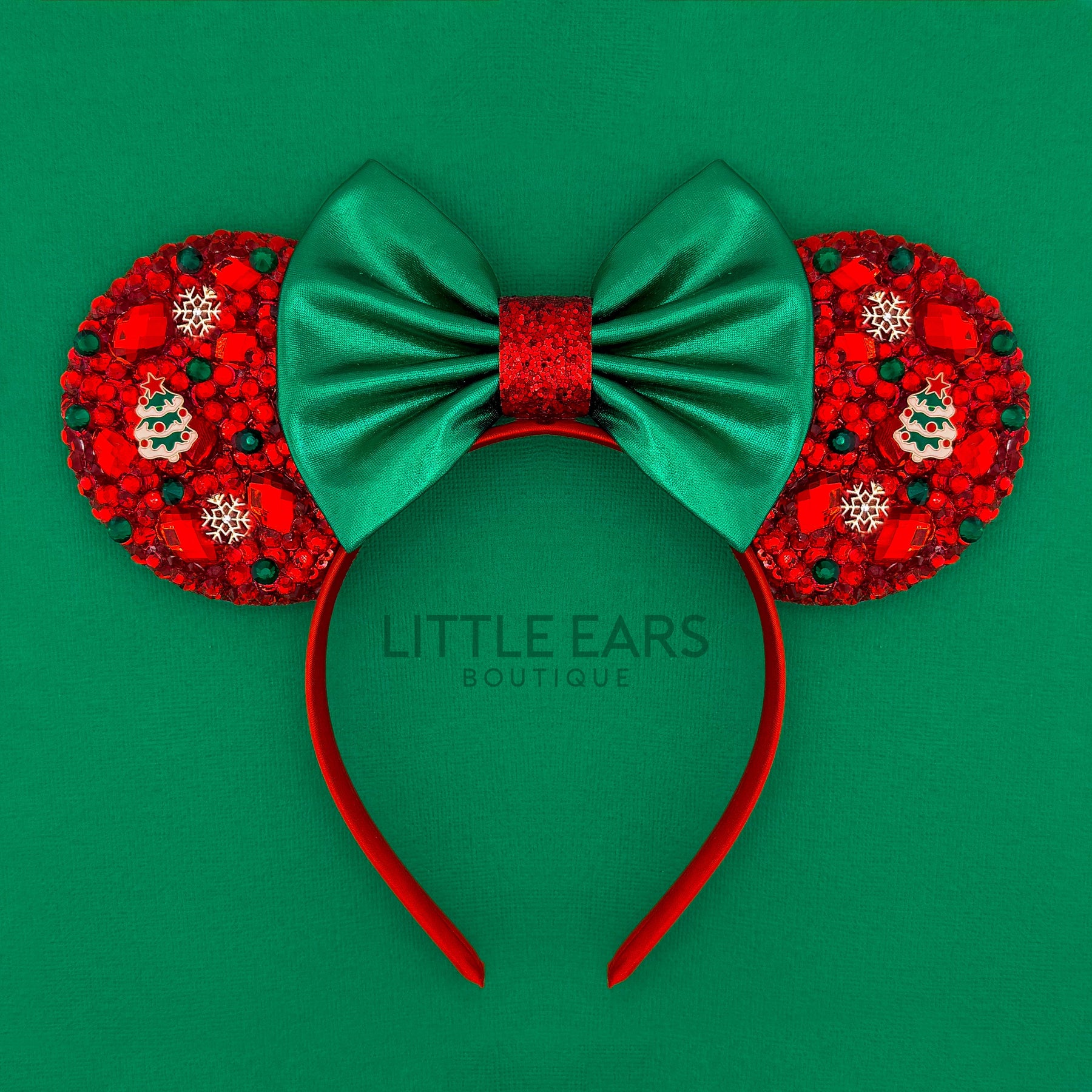Christmas Tree Sparkle Mickey Ears