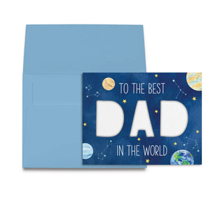 DAD Cut-Out Card – DIY Father’s Day Kit (Physical Card + Printable Template) - Space Themed Nola Tawk