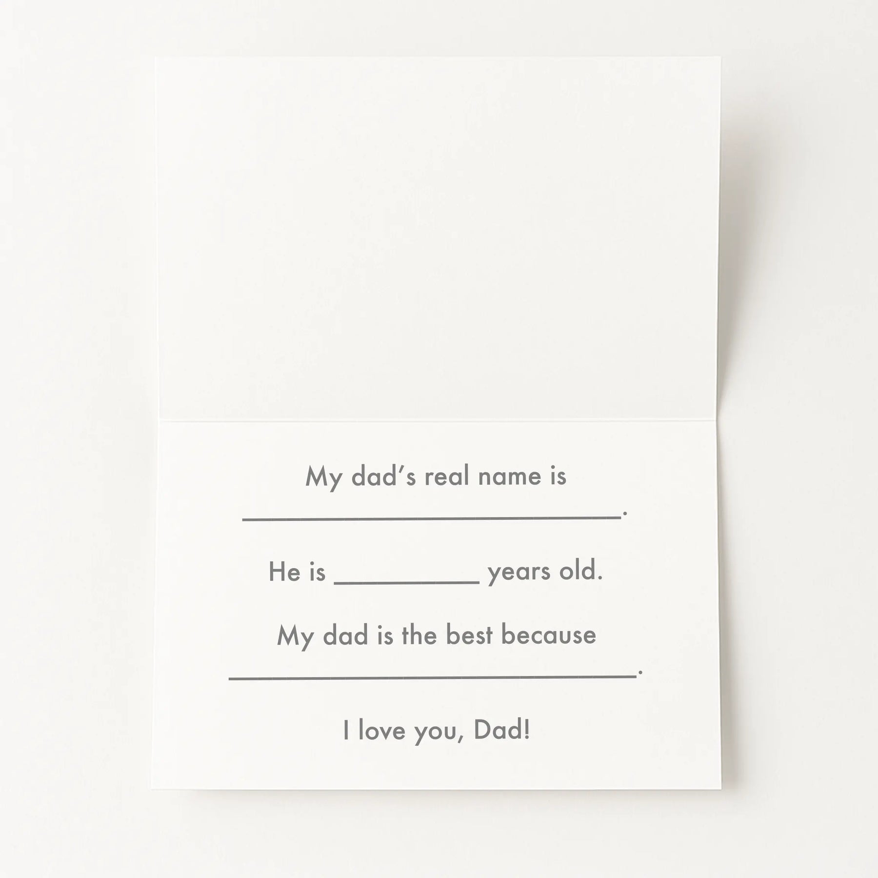 DAD Cut-Out Card – DIY Father’s Day Kit (Physical Card + Printable Template) - Space Themed Nola Tawk