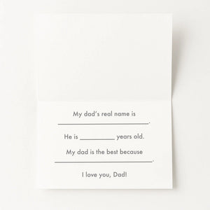 DAD Cut-Out Card – DIY Father’s Day Kit (Physical Card + Printable Template) - Space Themed Nola Tawk
