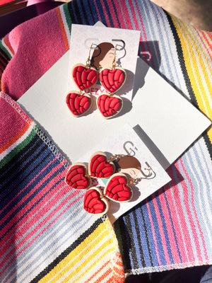 Red Concha Hearts