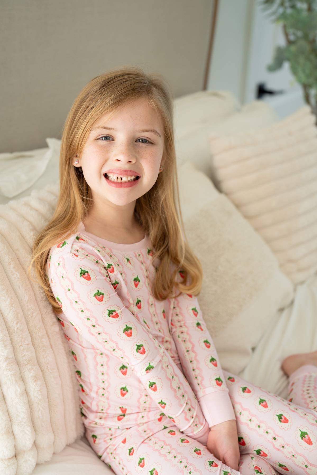 Strawberry Stripe | Two-Piece Pajama Set