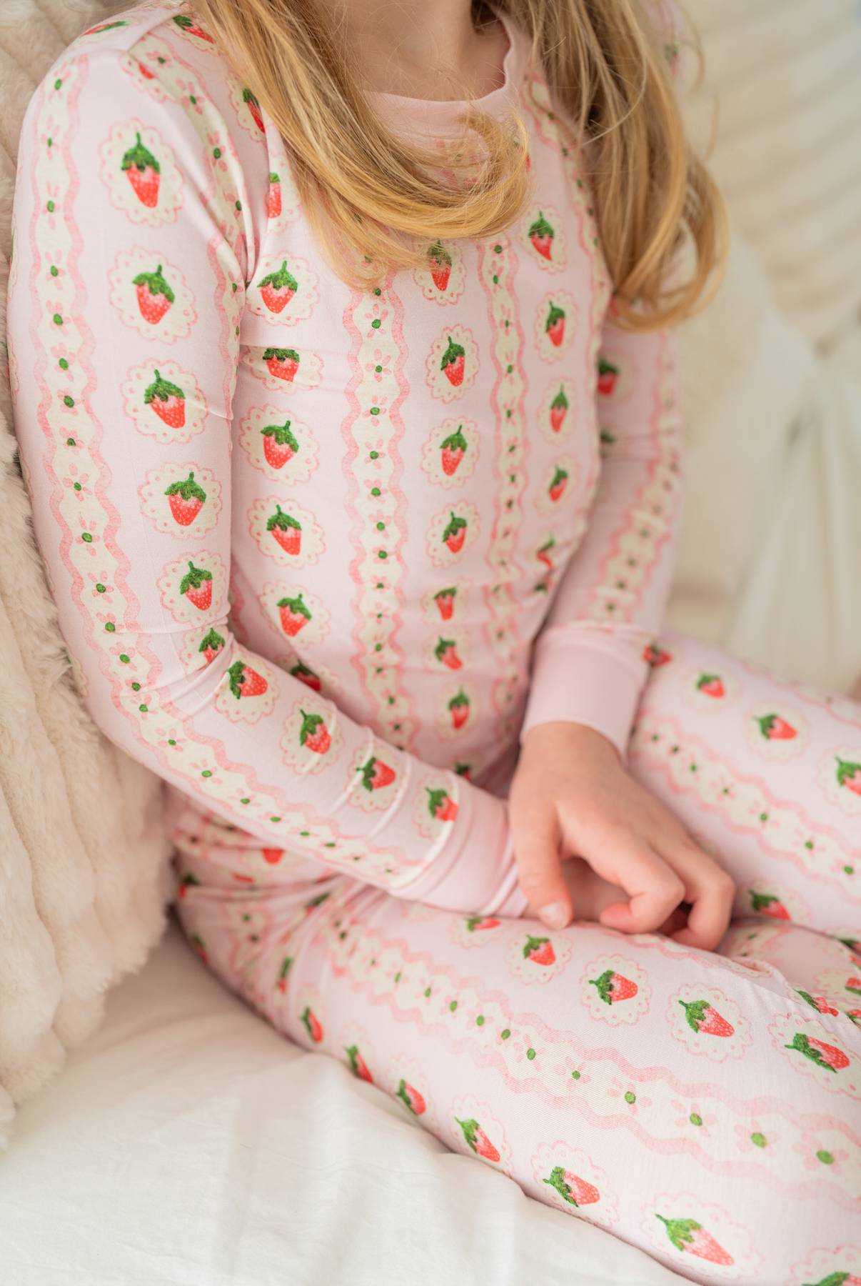 Strawberry Stripe | Two-Piece Pajama Set