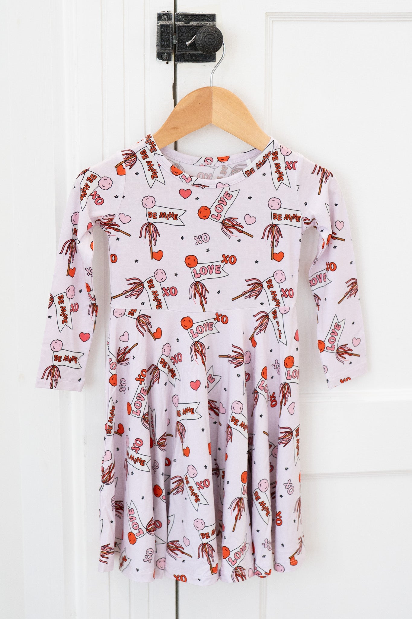 Valentine's Hearts | Long Sleeve Twirl Dress by Boosh Baby image 4