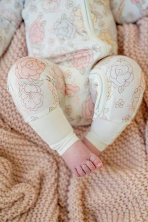 Blue Pastel Floral Zippy