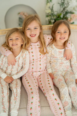 Blue Pastel Floral | Two Piece Pajama Set