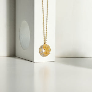 Celestial Coin Necklace | Gold Vermeil