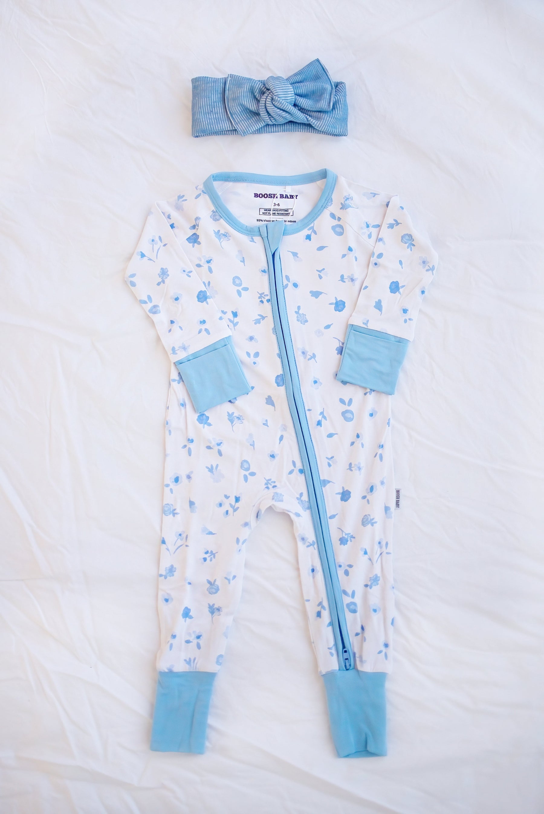 Ditsy Blue Floral Zippy