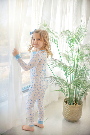 Ditsy Blue Floral | Two-Piece Pajama Set