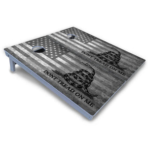 DTOM B&W Flag Cornhole Boards - All Weather Series Cornhole Solutions
