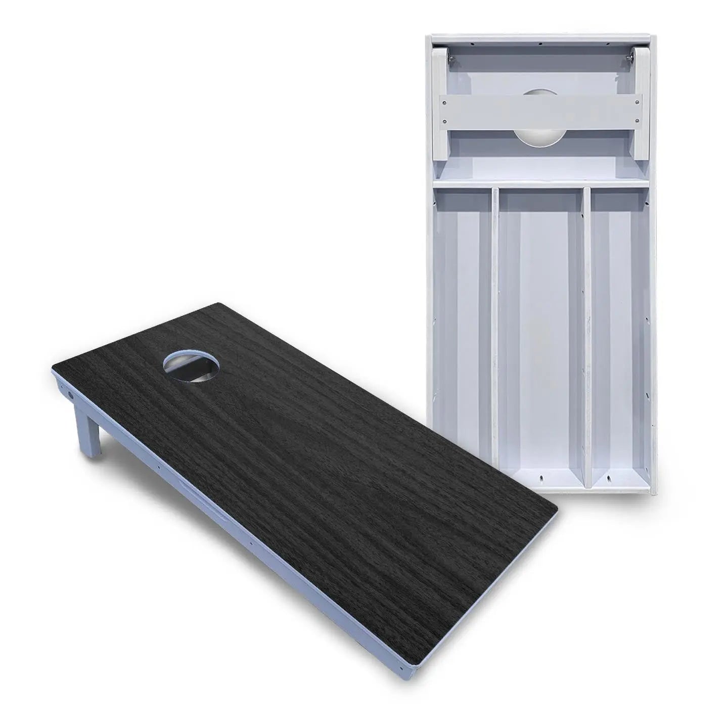 Dark Grey Wood Cornhole Boards - All Weather Series Cornhole Solutions