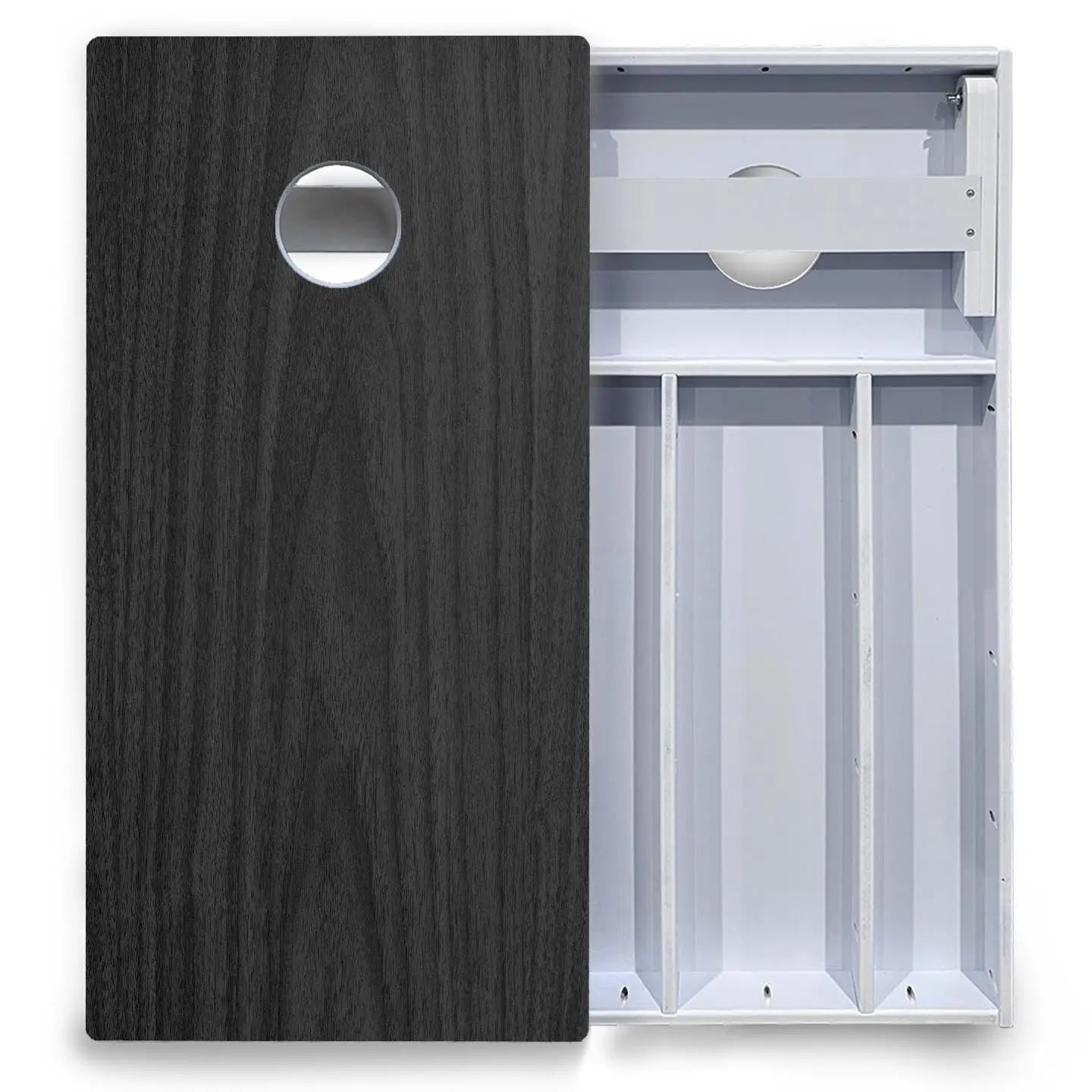 Dark Grey Wood Cornhole Boards - All Weather Series Cornhole Solutions