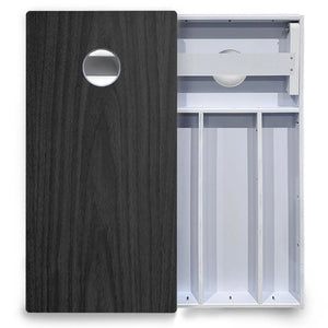 Dark Grey Wood Cornhole Boards - All Weather Series Cornhole Solutions