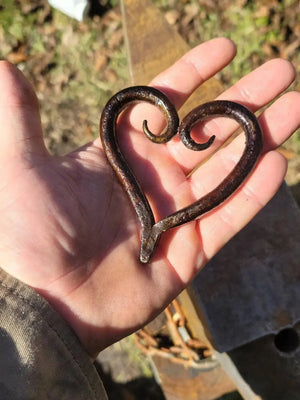 Decorative Blacksmith Heart Redbeard's Forge LLC