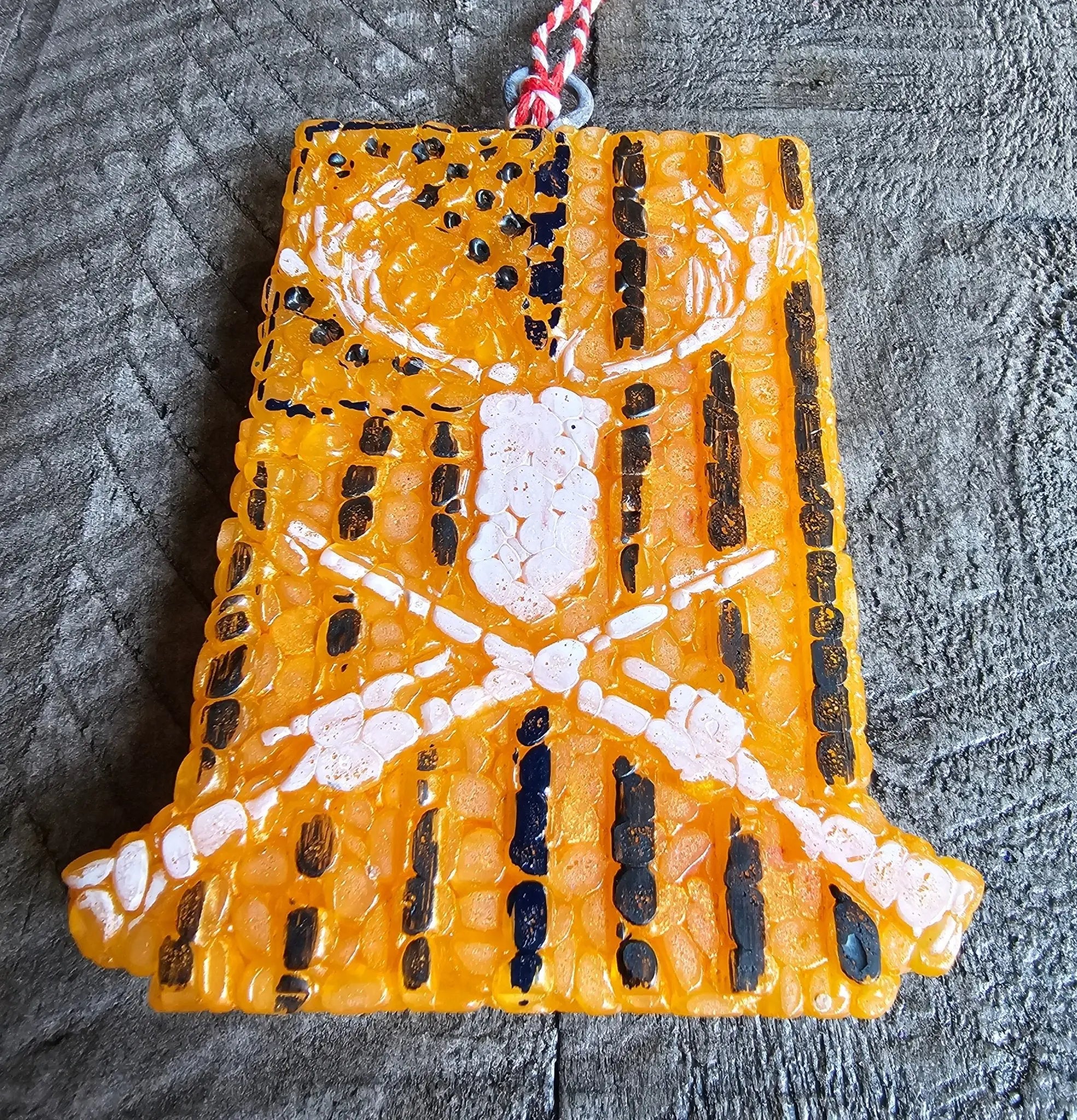 Deer Skull American Flag Car Freshie - Handmade Aroma Bead Air Freshener by Main Street Collective