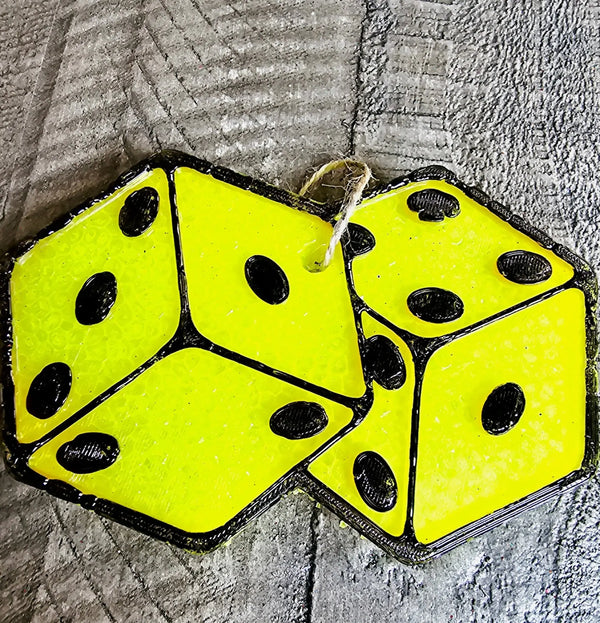 Dice Car Air Freshener - Handmade Aroma Beads by Main Street Collective