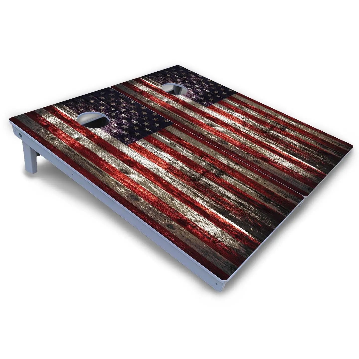 Distressed Flag Cornhole Boards - All Weather Series Cornhole Solutions