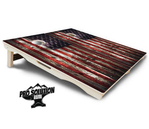 Distressed Flag Cornhole Boards - Pro Solution Elite Series Cornhole Solutions