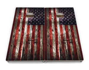 Distressed Flag Cornhole Boards - Professional Tournament Series Cornhole Solutions