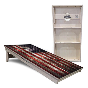 Distressed Flag Cornhole Boards - Professional Tournament Series Cornhole Solutions