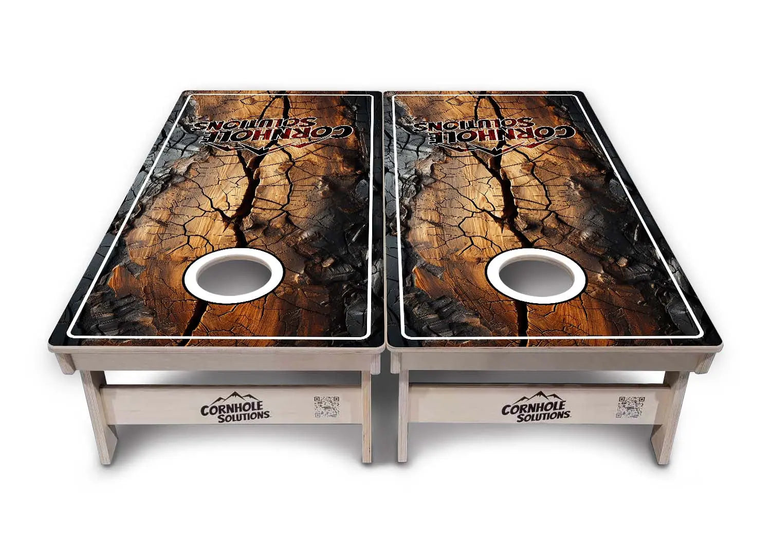 Distressed Live Edge Cornhole Boards - Professional Tournament Series Cornhole Solutions