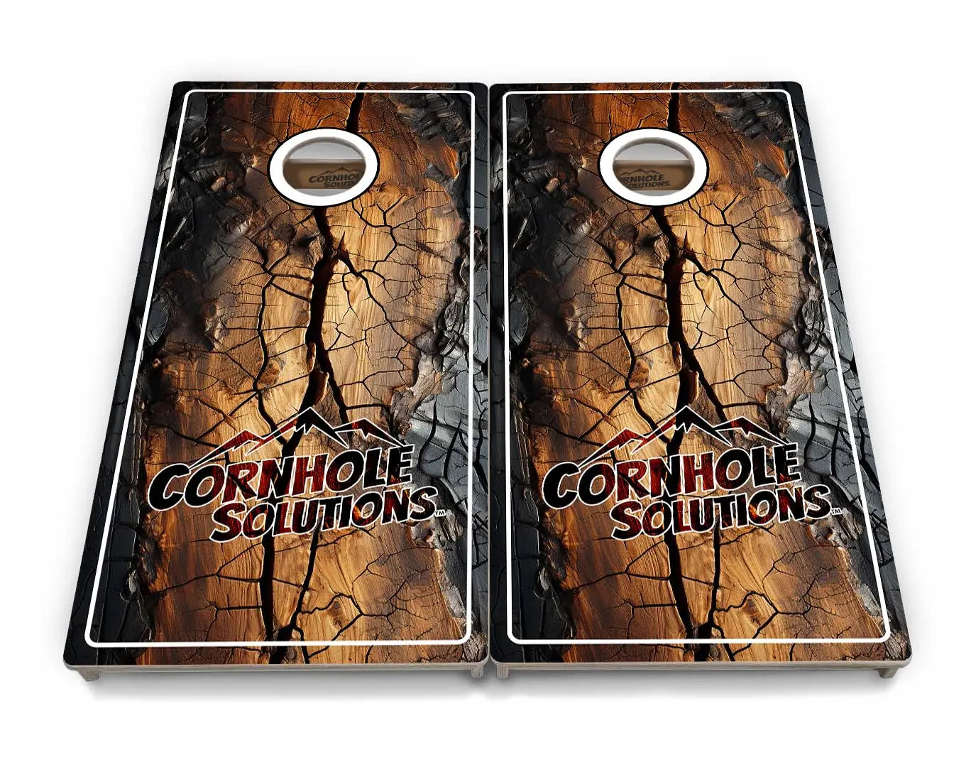 Distressed Live Edge Cornhole Boards - Professional Tournament Series Cornhole Solutions
