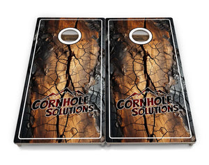 Distressed Live Edge Cornhole Boards - Professional Tournament Series Cornhole Solutions