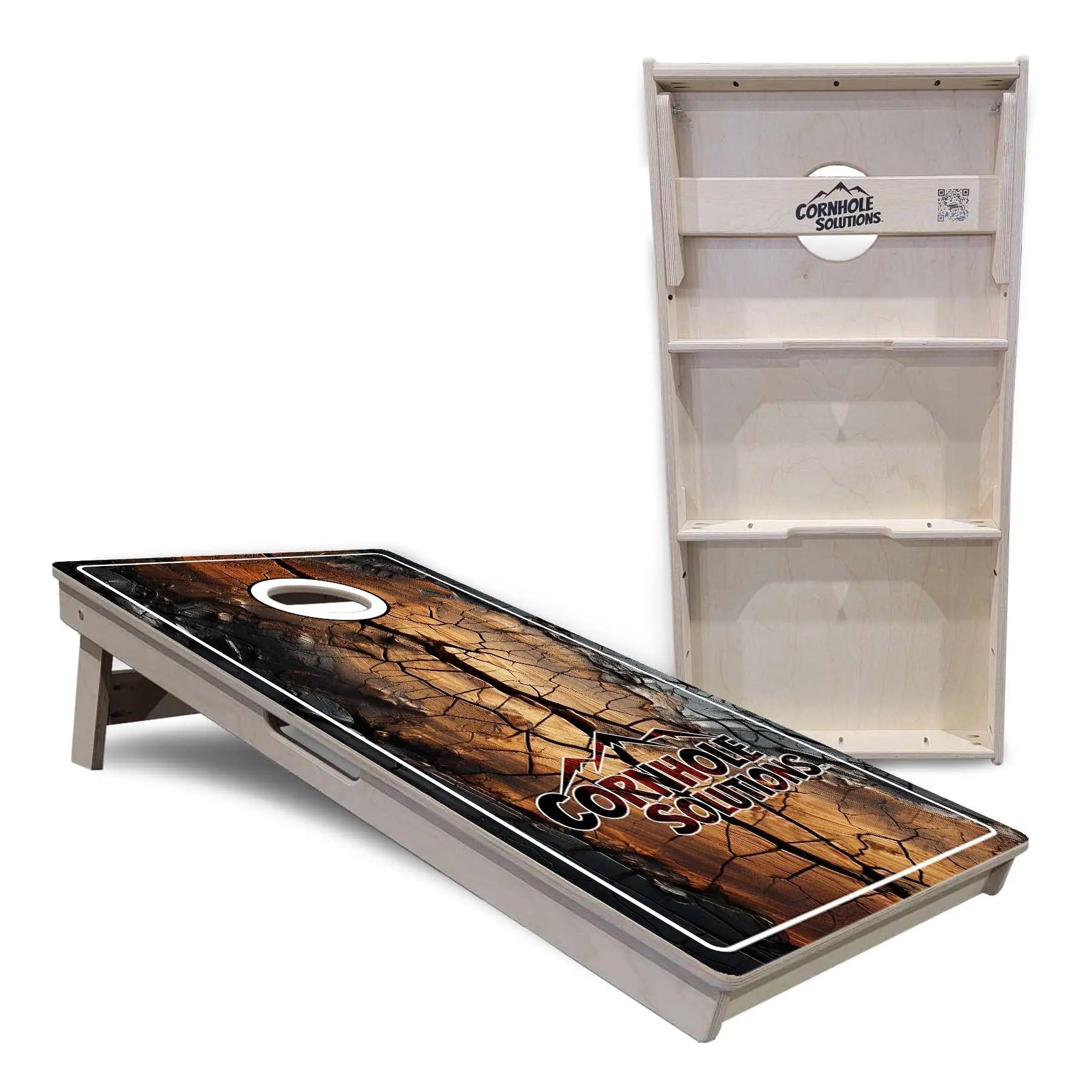 Distressed Live Edge Cornhole Boards - Professional Tournament Series Cornhole Solutions