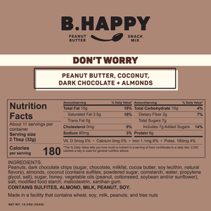 Don’t Worry Coconut Dark Chocolate Almond Peanut Butter
