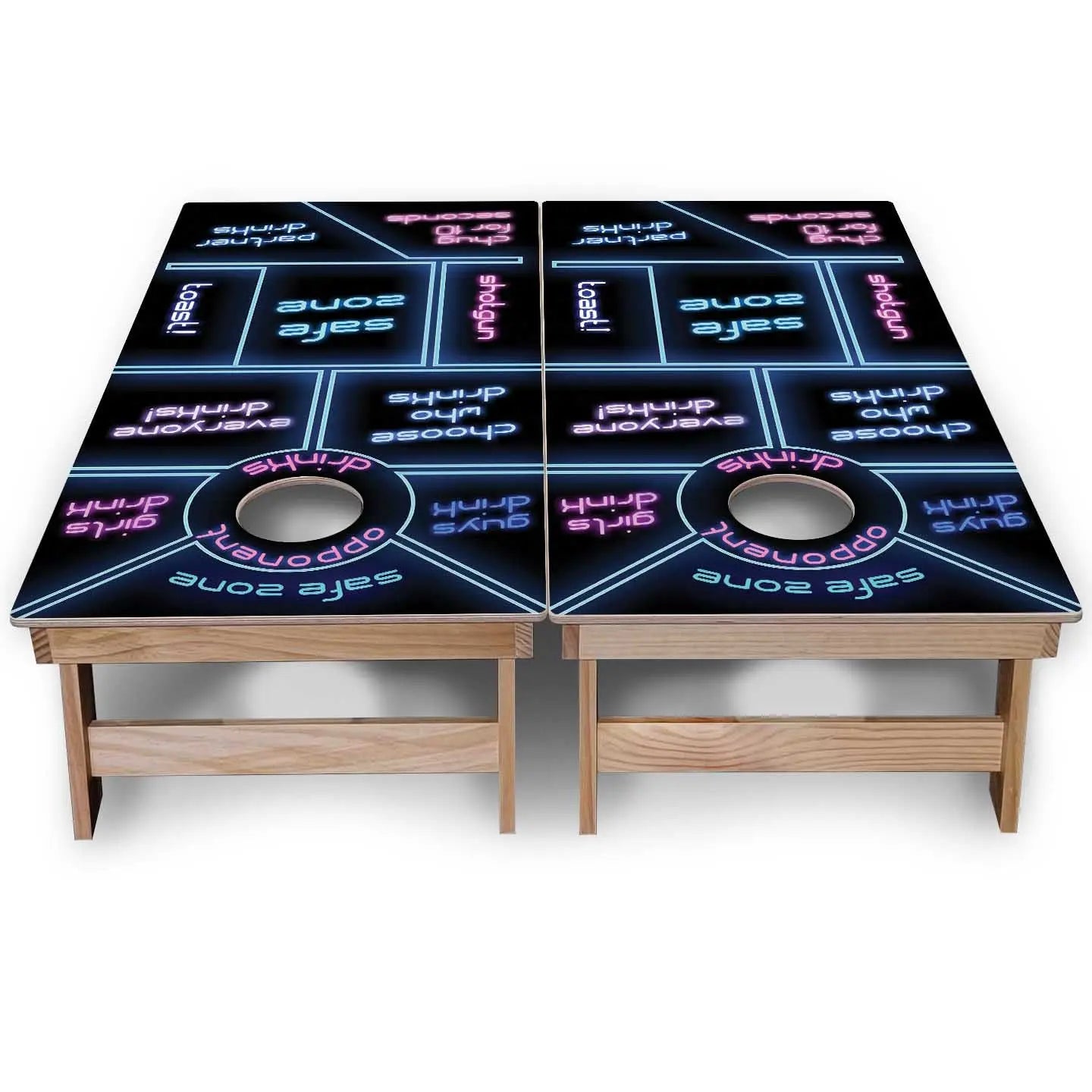 Drinking Game Cornhole Boards - Backyard Series Cornhole Solutions