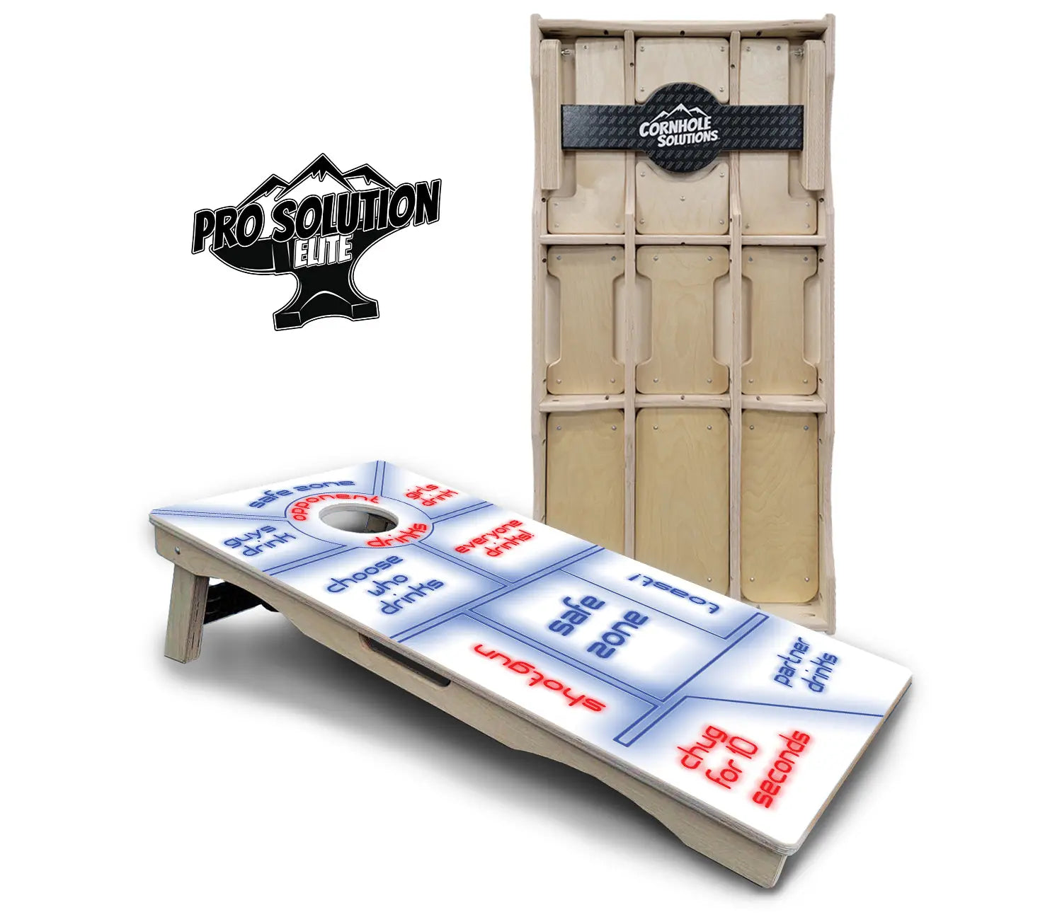 Drinking Game Cornhole Boards - Pro Solution Elite Series Cornhole Solutions