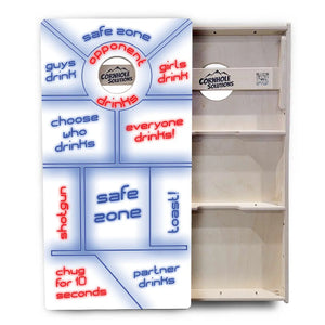 Drinking Game White Background Cornhole Boards - Professional Tournament Series Cornhole Solutions