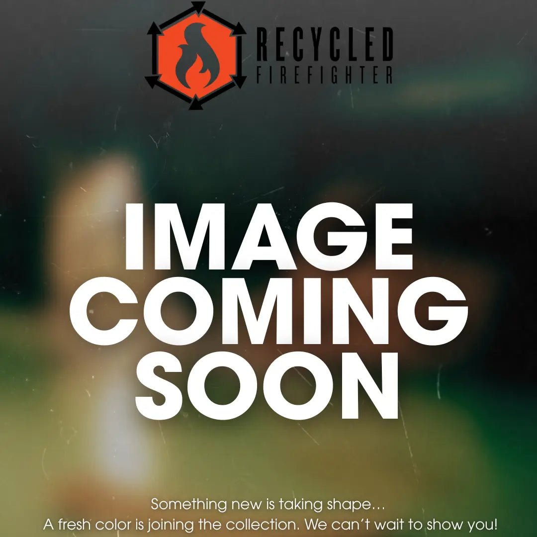 Recycled Firefighter logo above "IMAGE COMING SOON" text on a blurred background.