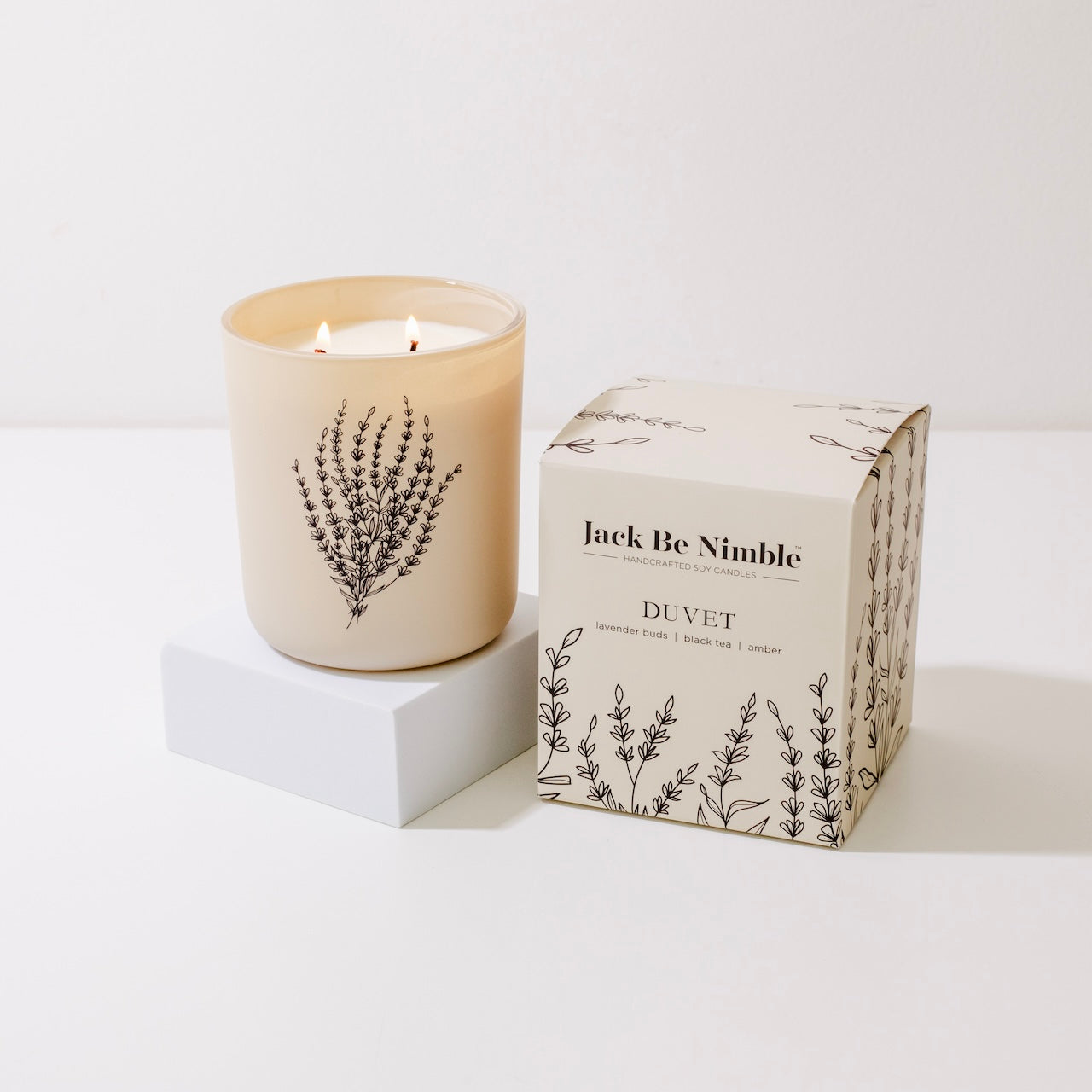12oz Duvet Luxury Soy Candle by Jack Be Nimble Candles image 1