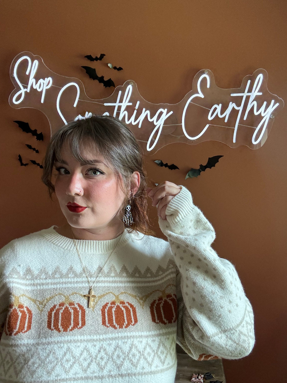 Skelepups handmade polymer clay earrings by Shop Something Earthy — view 2 of 2
