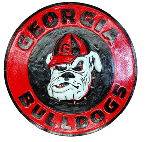 OG Georgia Bulldogs 3D Wall Sign with Steel Spiked Collar