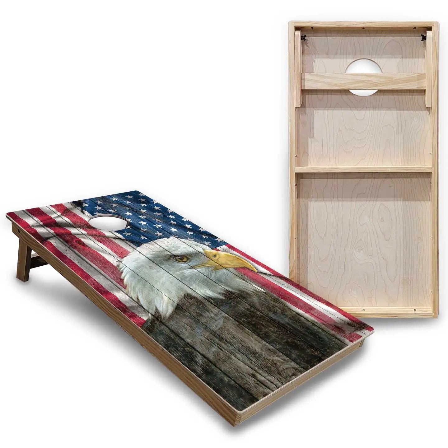 Eagle Flag Cornhole Boards - Backyard Series Cornhole Solutions