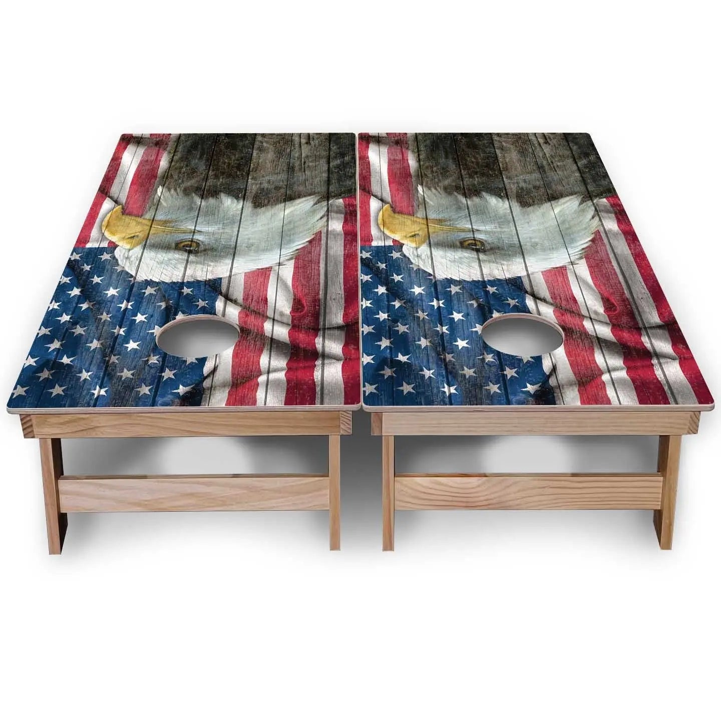 Eagle Flag Cornhole Boards - Backyard Series Cornhole Solutions