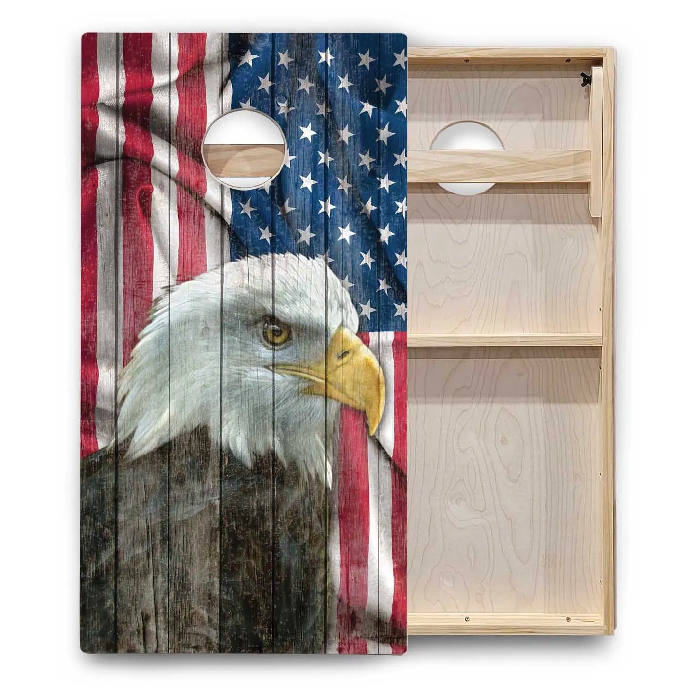 Eagle Flag Cornhole Boards - Backyard Series Cornhole Solutions