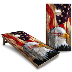 Eagle Flag Cornhole Boards - Backyard Series Cornhole Solutions