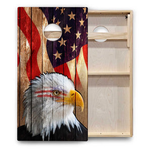 Eagle Flag Cornhole Boards - Backyard Series Cornhole Solutions