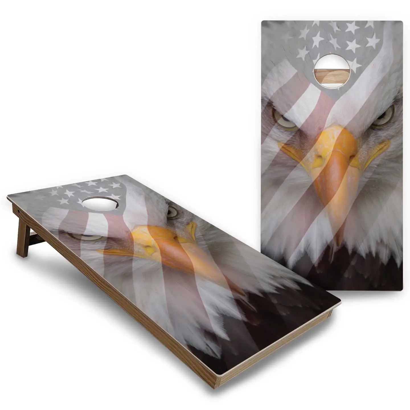 Eagle Flag Cornhole Boards - Backyard Series Cornhole Solutions
