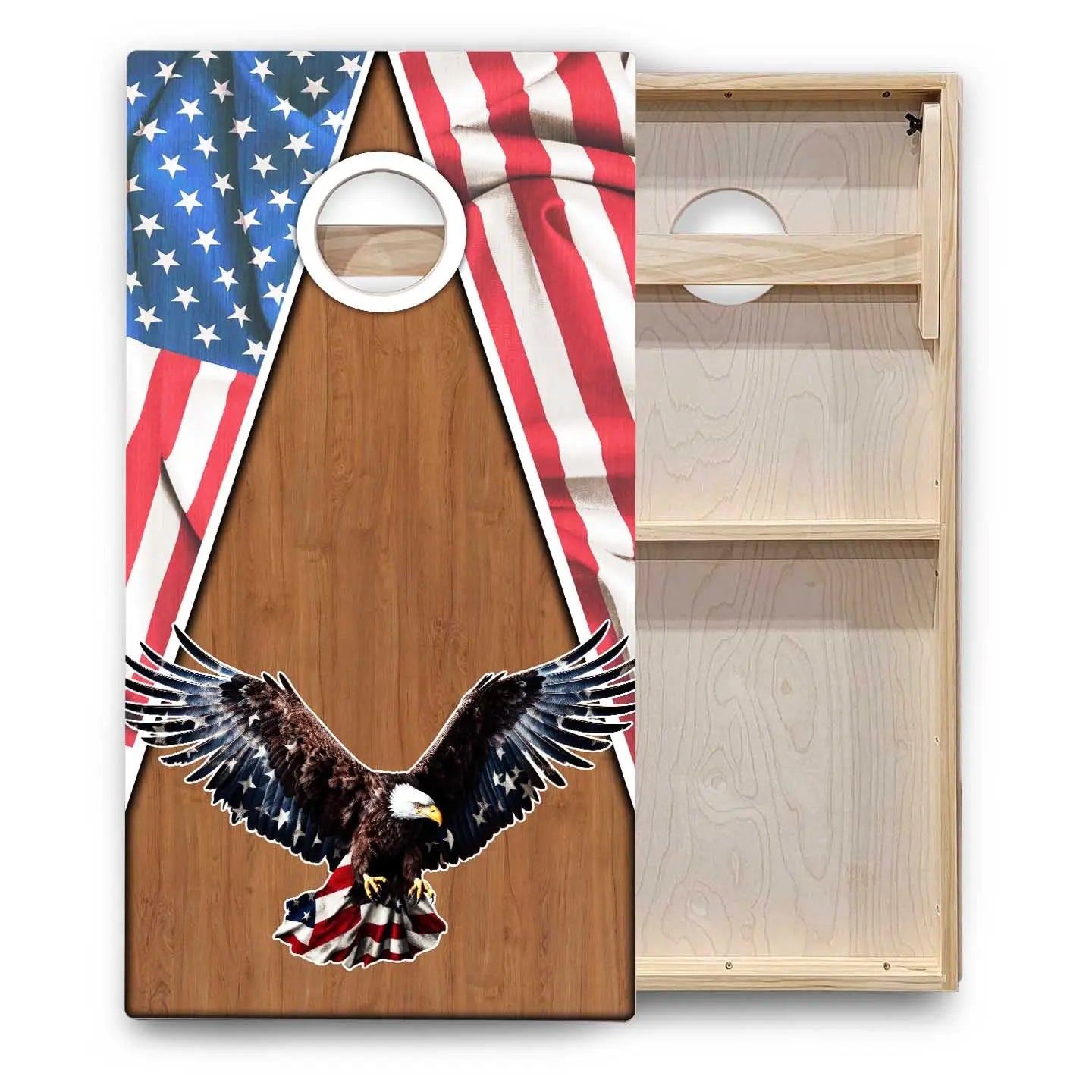 Eagle Flag Cornhole Boards - Backyard Series Cornhole Solutions