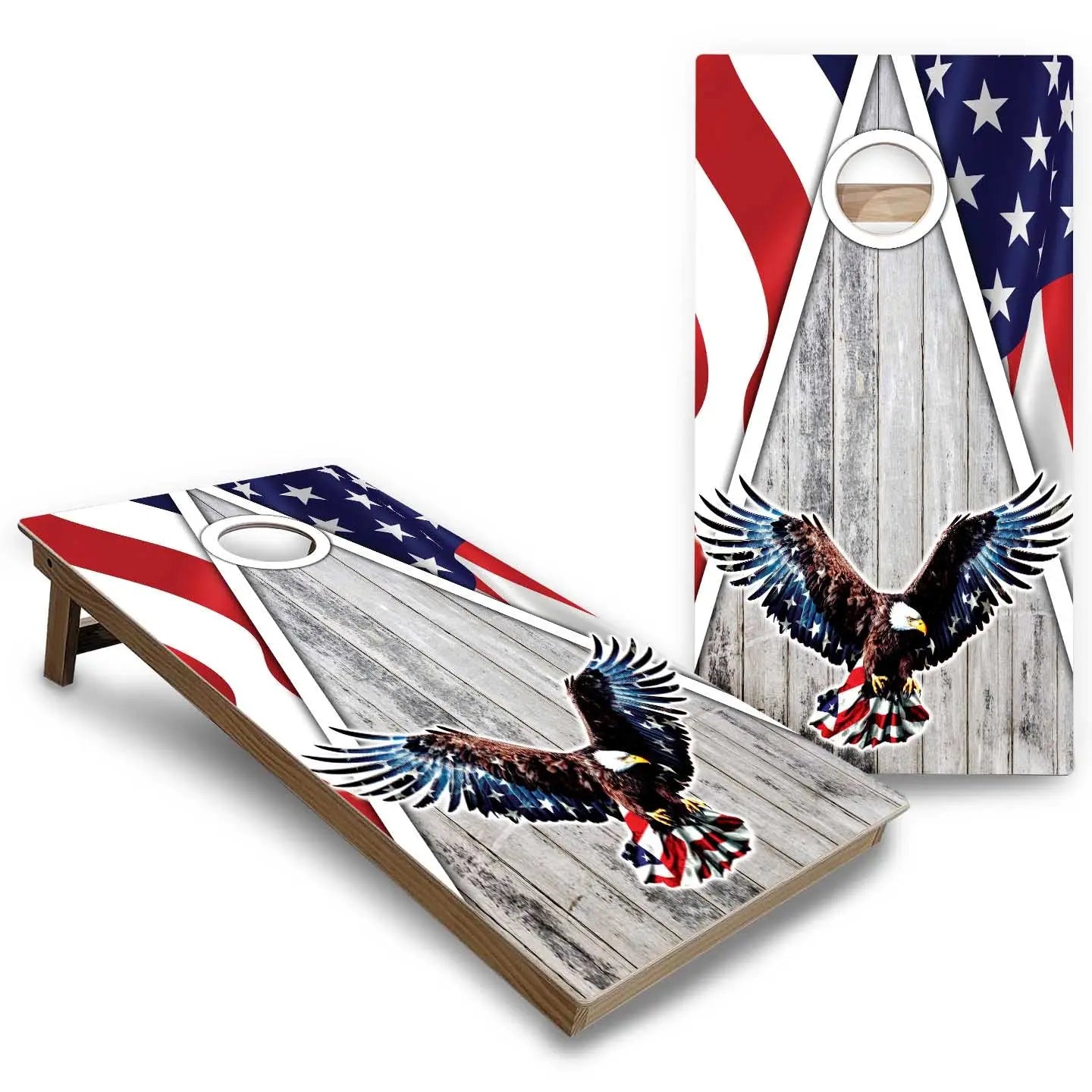 Eagle Flag Cornhole Boards - Backyard Series Cornhole Solutions