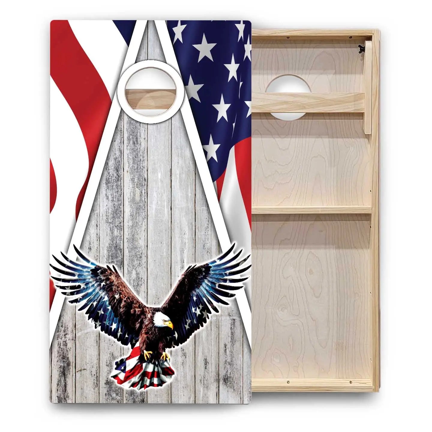 Eagle Flag Cornhole Boards - Backyard Series Cornhole Solutions