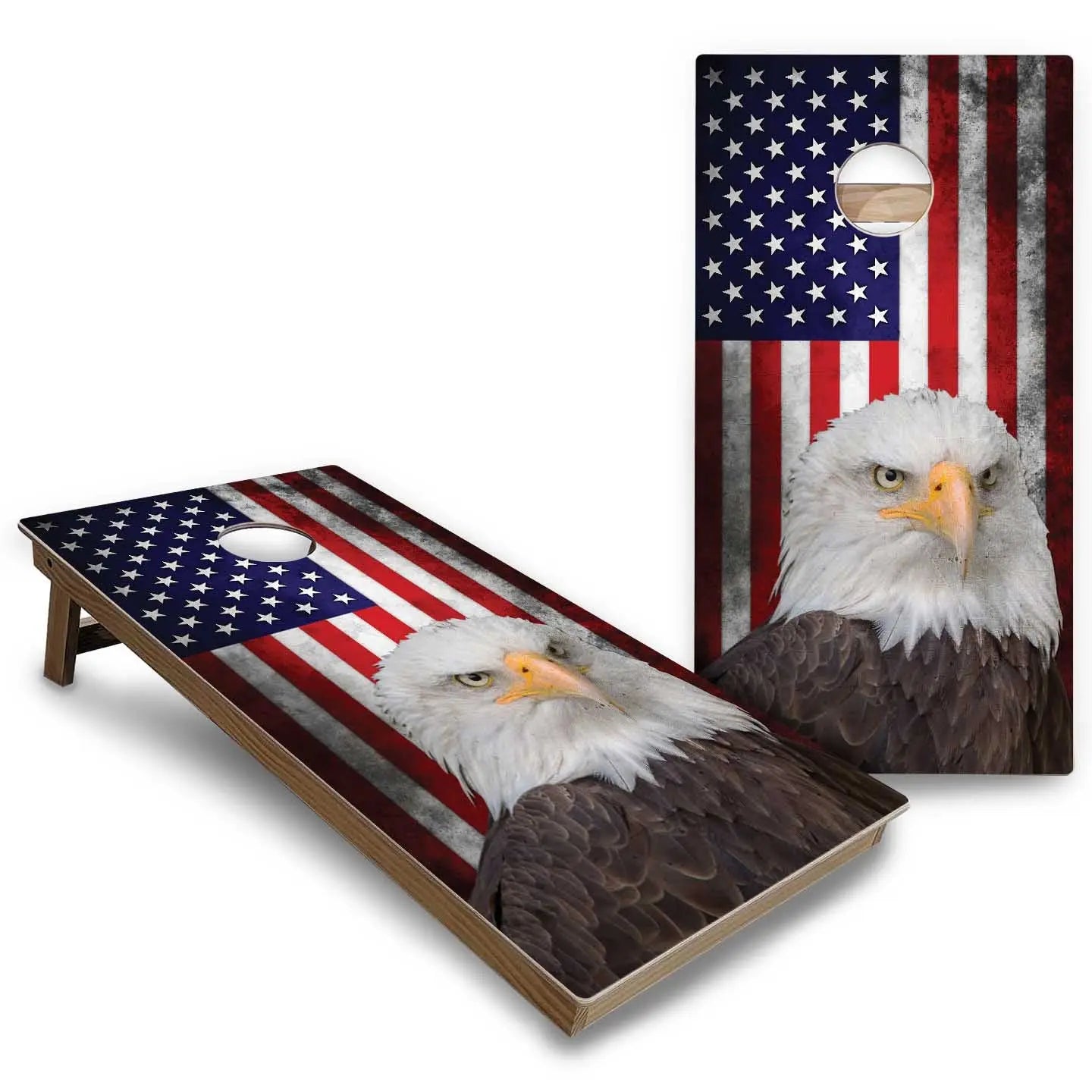 Eagle Flag Cornhole Boards - Backyard Series Cornhole Solutions